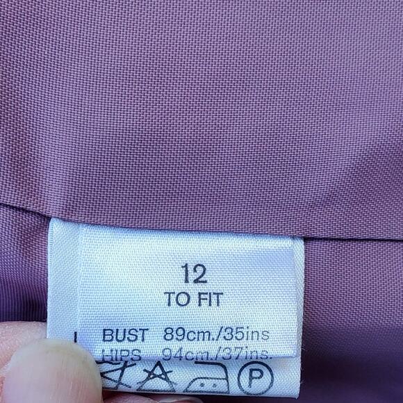 Vintage Jaeger Gray Wool Double Breasted Blazer Jacket Lined Academia Sz 12 - Picture 16 of 16